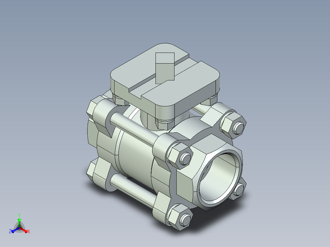 阀门模型-2654_25Quarter_turn_ball_valve