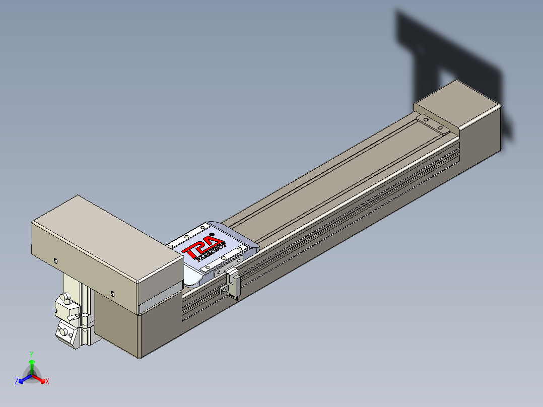 同步带全封闭直线模组TPA-HCB-65S-90-L250-ML-C-P10-N3正等轴测图