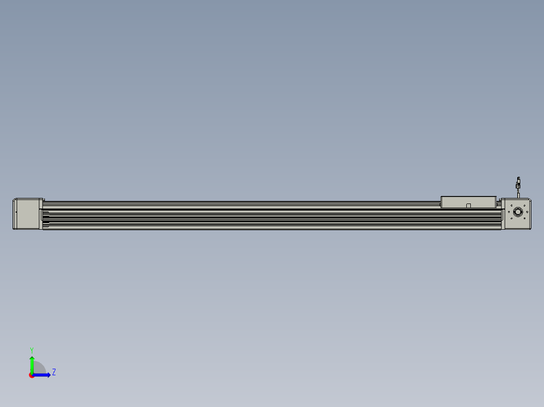 威洛博直线电机模组EB16-L208-S1500-L-ZP75-MS3-5K左视图