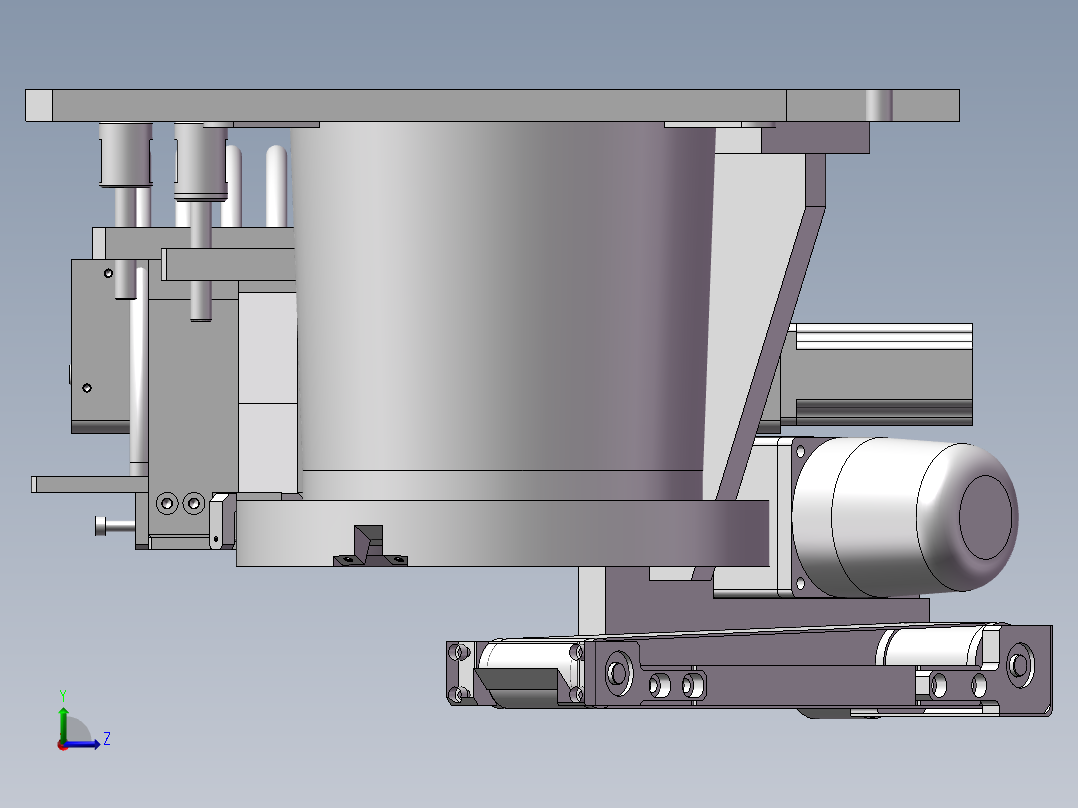 螺钉机（经典的螺丝上料机构）左视图