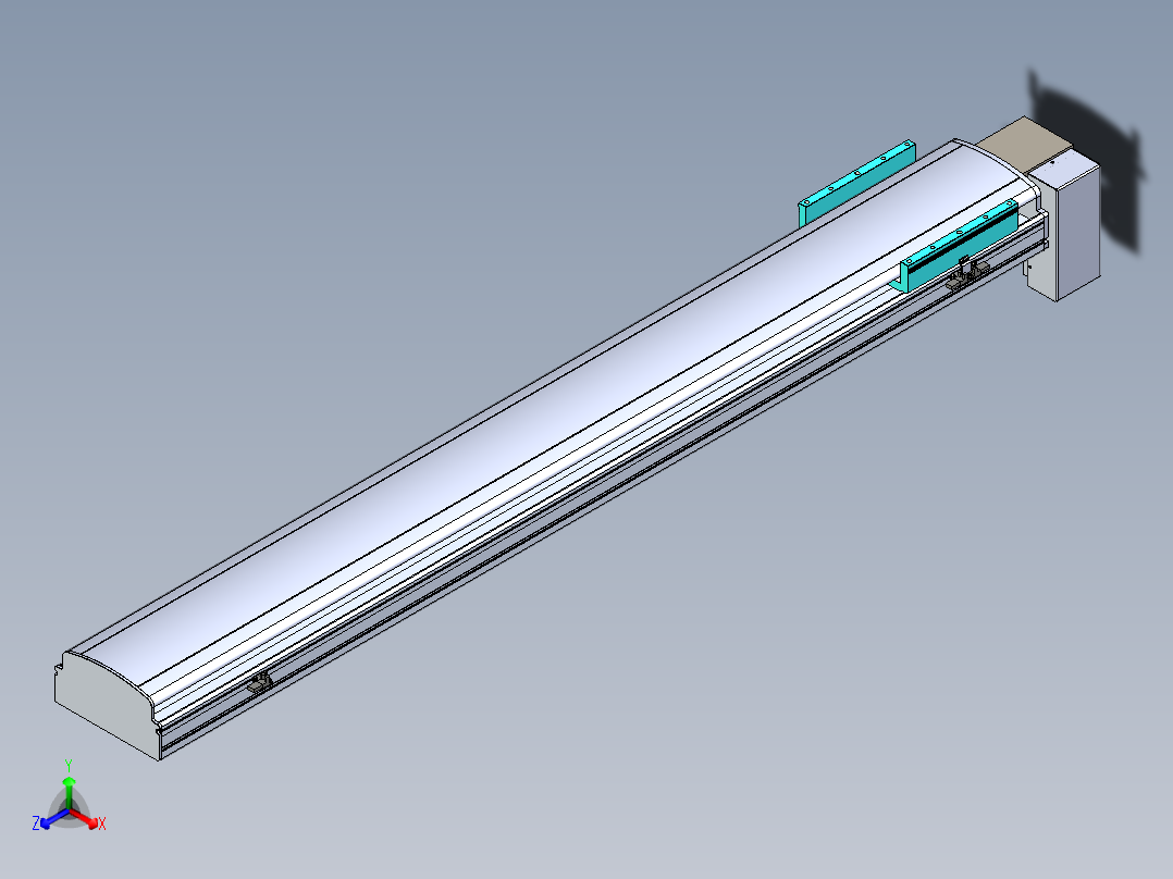 同步带滑台-半封闭B22H-L100-C-S1450-RD-P75-D3-N5