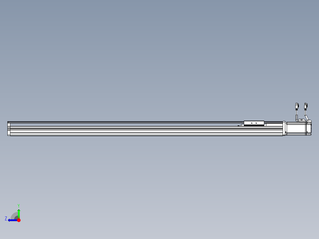 东锦丝杆传动-直线滑台模组DH102-C-L10-S1000-BC-P400W-C3右视图