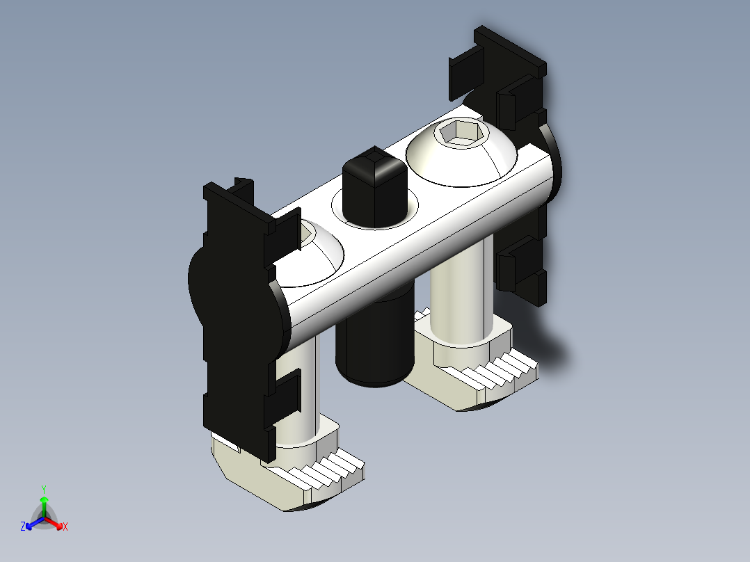 型材-BR 50 BOLT CONNECTOR KJN535621正等轴测图