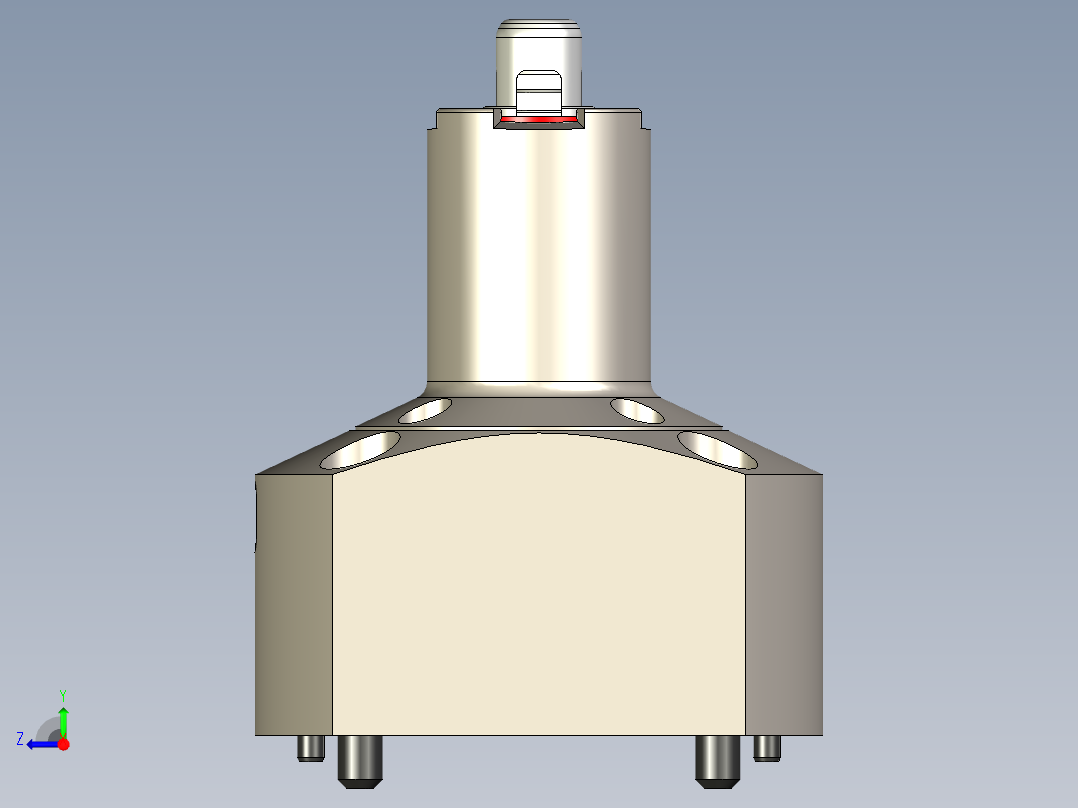 KOSMEKSFA2000-G0A-100-H70多系列多零件图纸模型多系列多零件图纸模型右视图