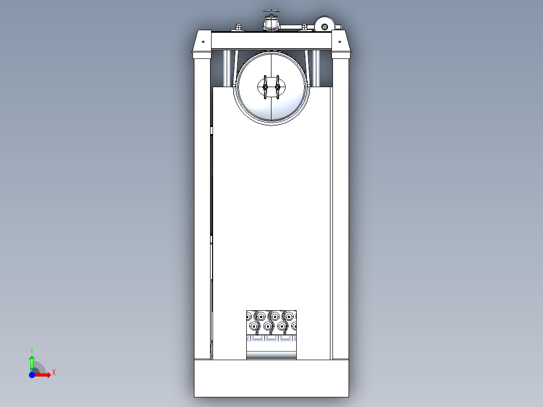 Babcock & Wilcox水管安全锅炉结构前视图