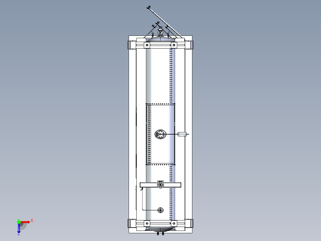 Babcock & Wilcox水管安全锅炉结构俯视图