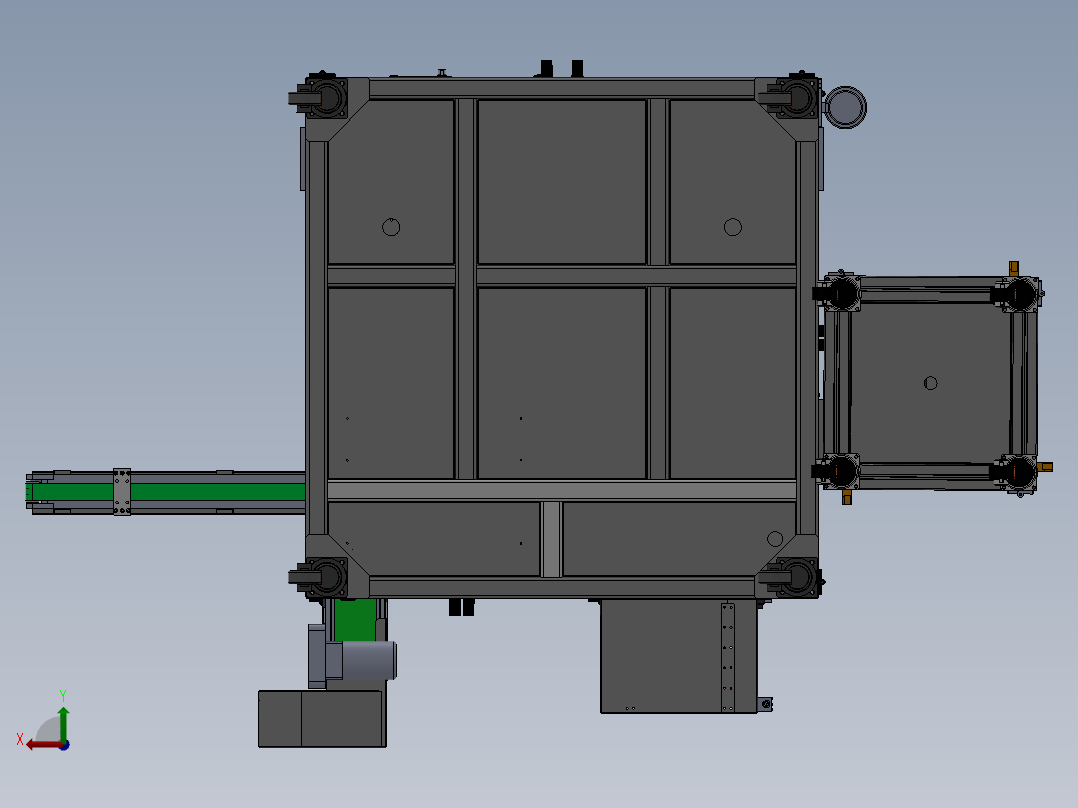 门锁组装通电测试线sw20可编辑后视图