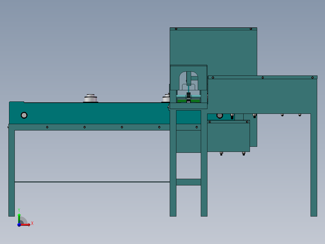 餐具包装纸袋包装机（sw12可编辑+CAD+说明书）前视图