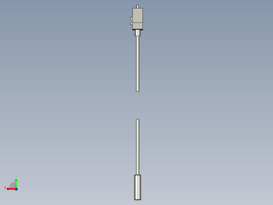 基恩士FS-L51_kc图纸模型后视图