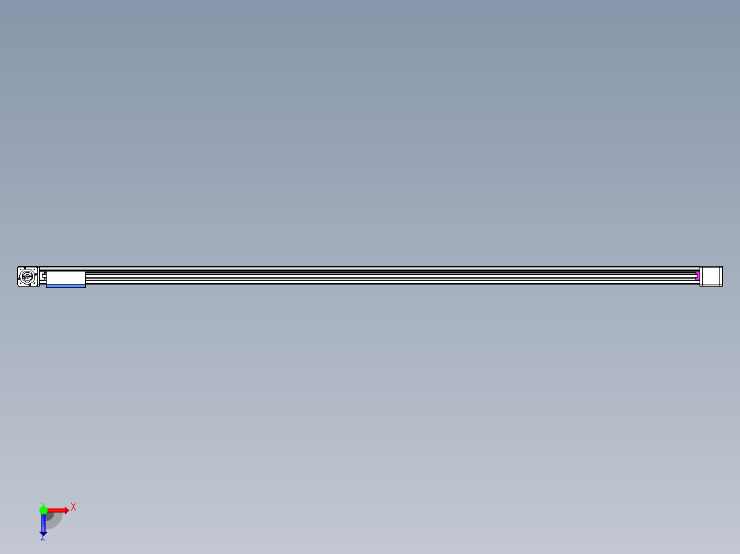 威洛博LB.GB同步带传动--欧规系列GB8-L192-S2800-BR-P75-K俯视图