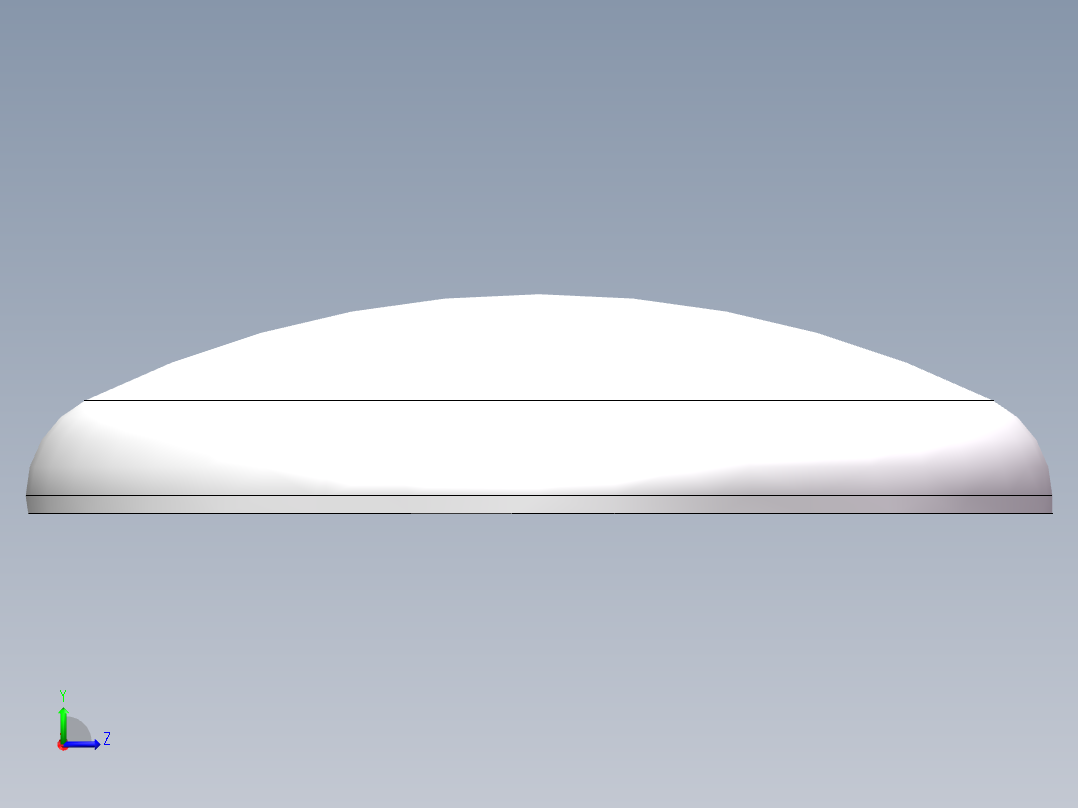 THA碟形封头DN2300左视图