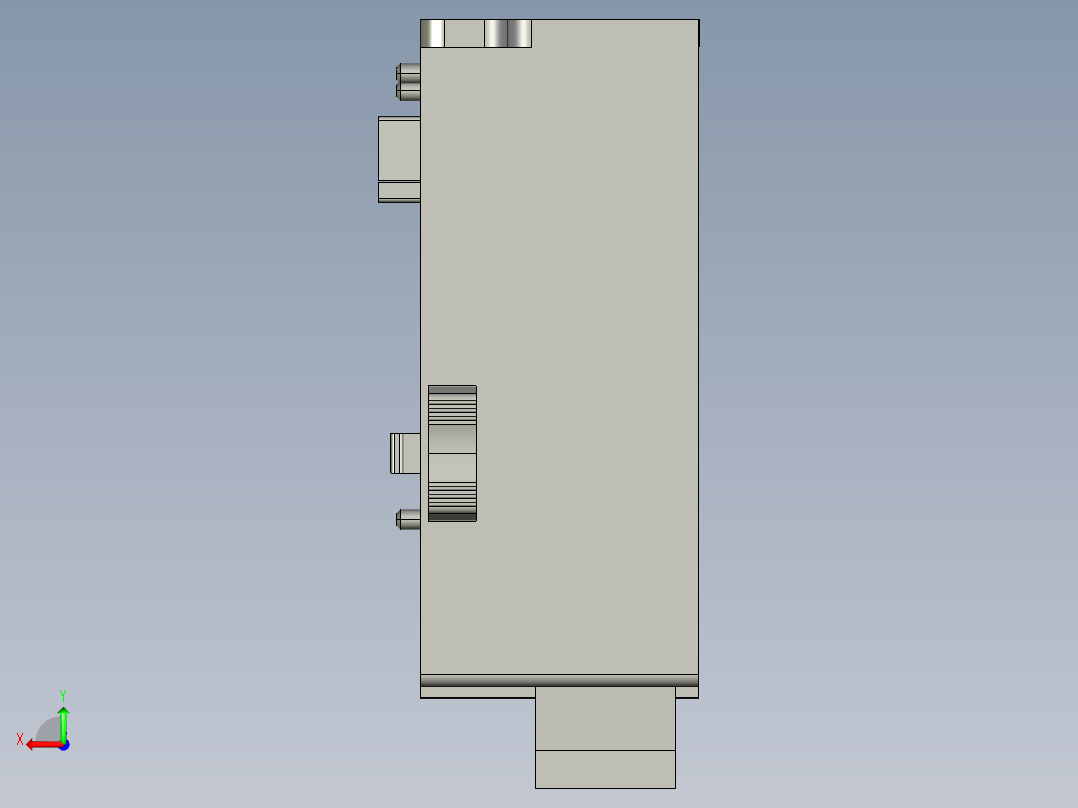 基恩士SL-U2_kc图纸模型后视图