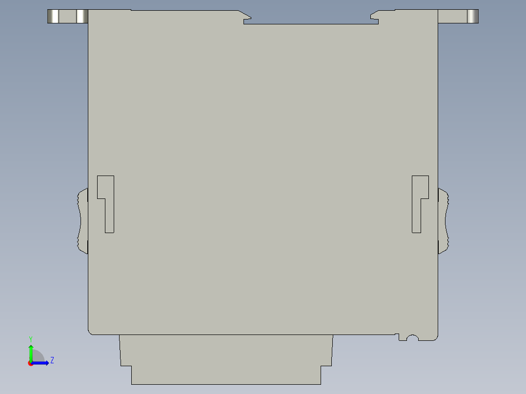 基恩士SL-U2_kc图纸模型左视图