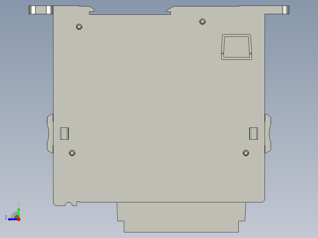 基恩士SL-U2_kc图纸模型右视图