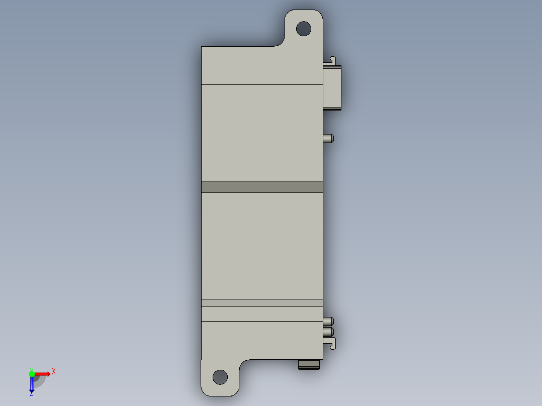 基恩士SL-U2_kc图纸模型俯视图