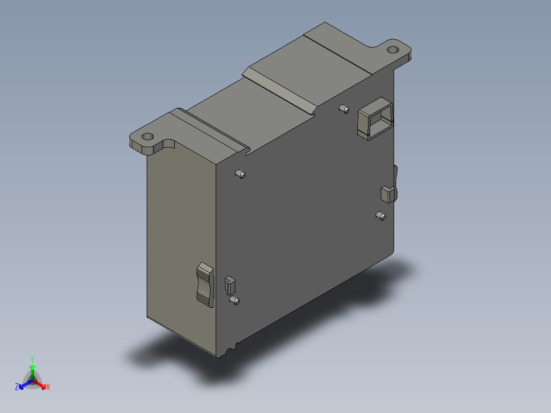 基恩士SL-U2_kc图纸模型正等轴测图