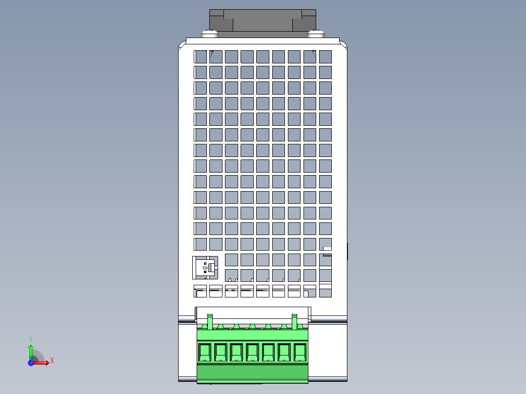 TSP 140系列DIN导轨安装电源前视图