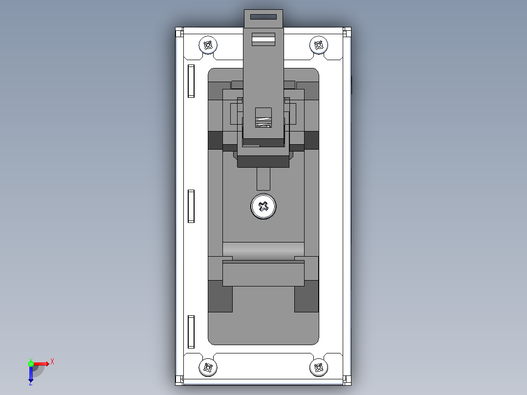 TSP 140系列DIN导轨安装电源俯视图
