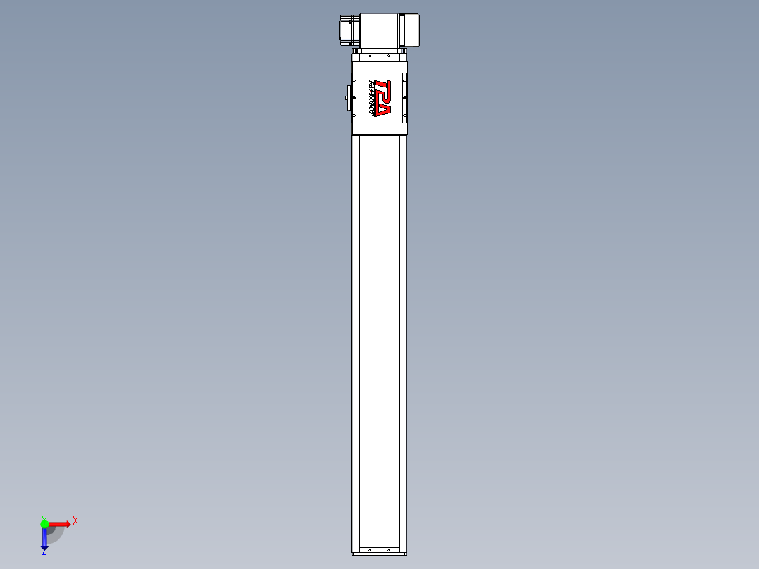 同步带全封闭直线模组TPA-HCB-110D-90-L800-LP-C-P40-N3俯视图