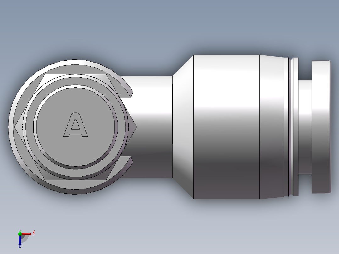 节流阀PSL801A（1分8厘）俯视图
