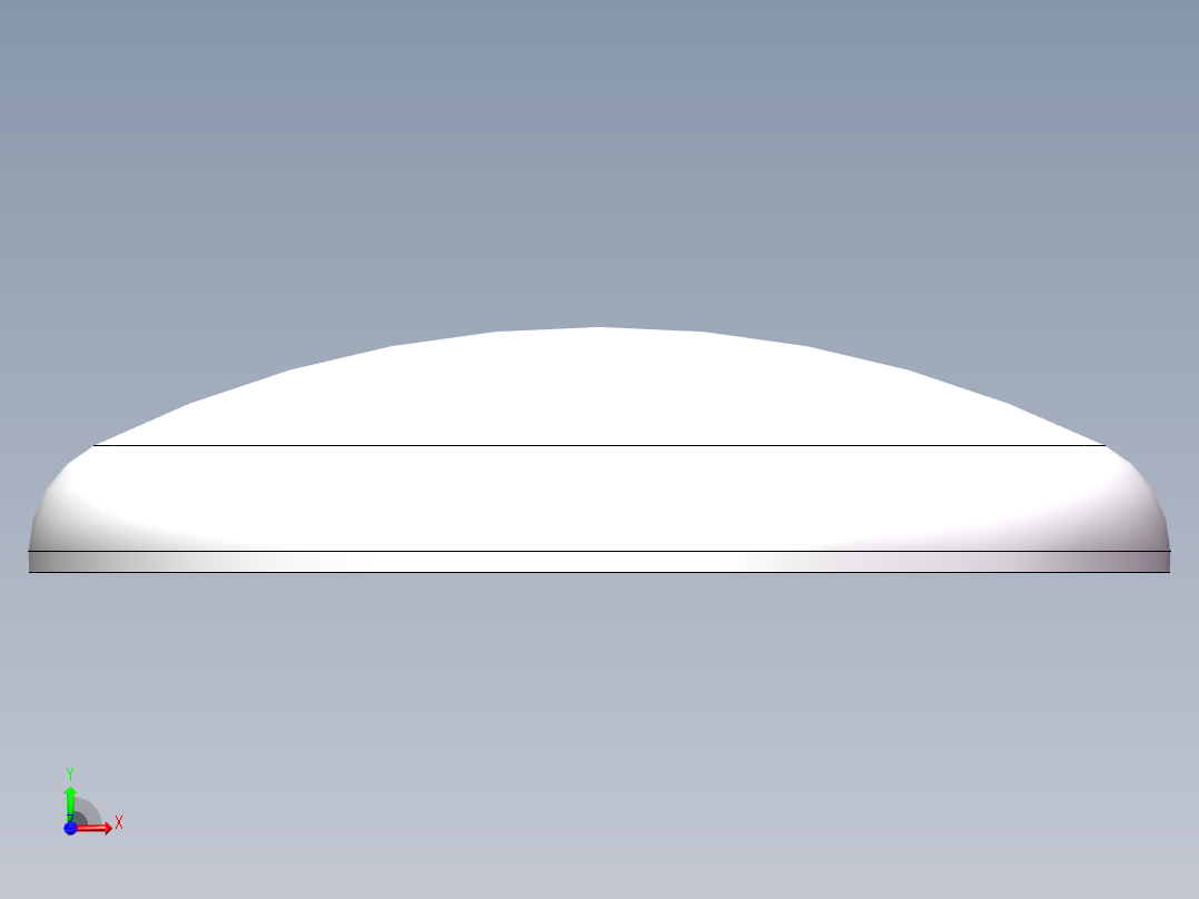 THA碟形封头DN2200前视图