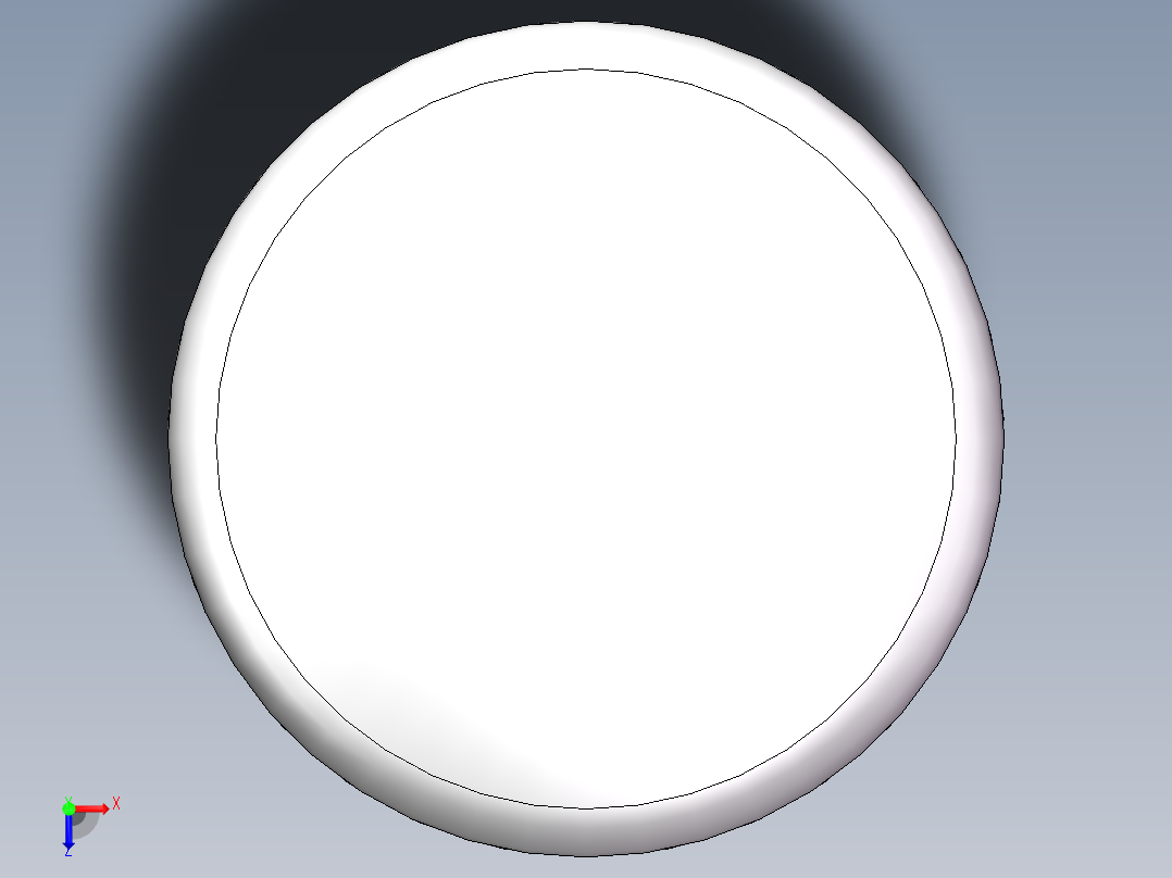 THA碟形封头DN2200俯视图