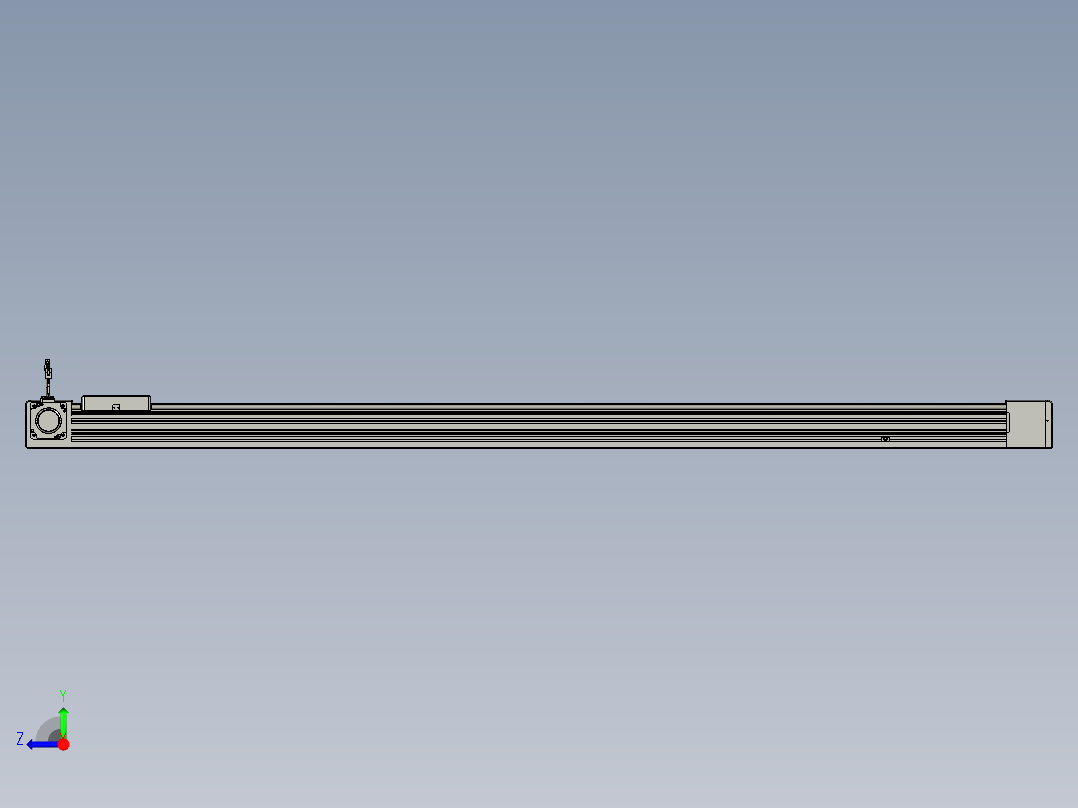 威洛博直线电机模组EB8-L200-S1850-L-P75-MS3右视图