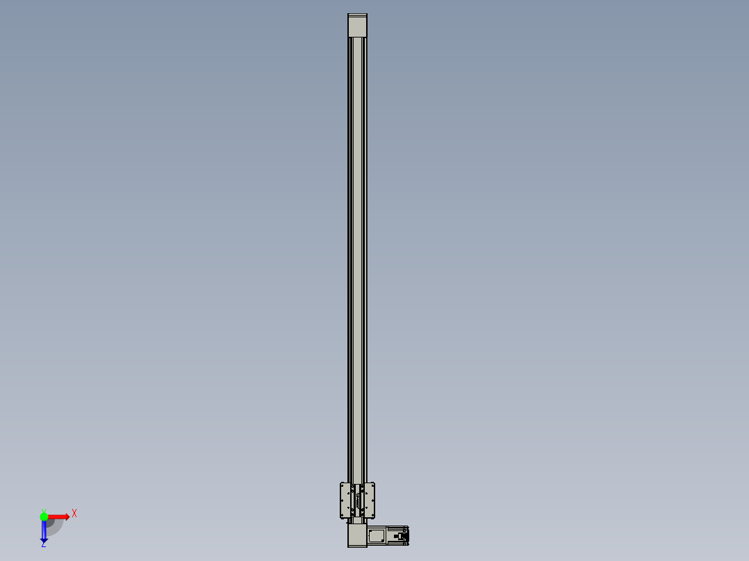 威洛博直线电机模组EB8-L200-S1850-L-P75-MS3俯视图