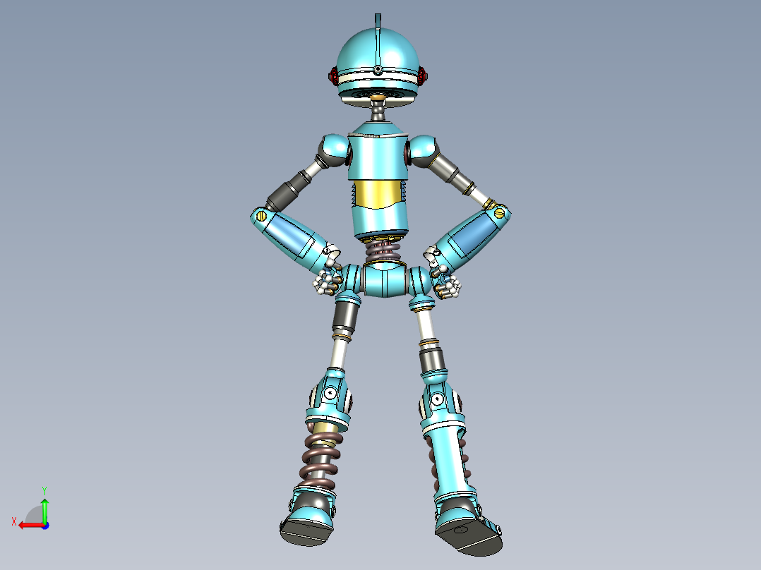 机器人Rodney后视图