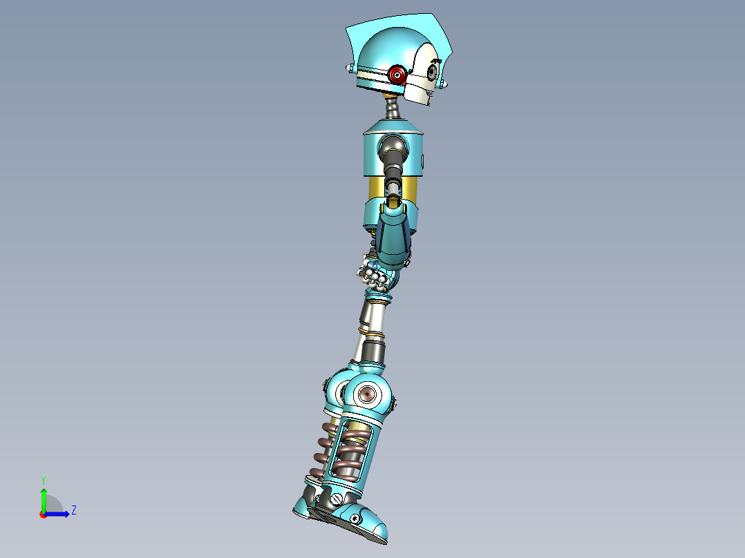 机器人Rodney左视图