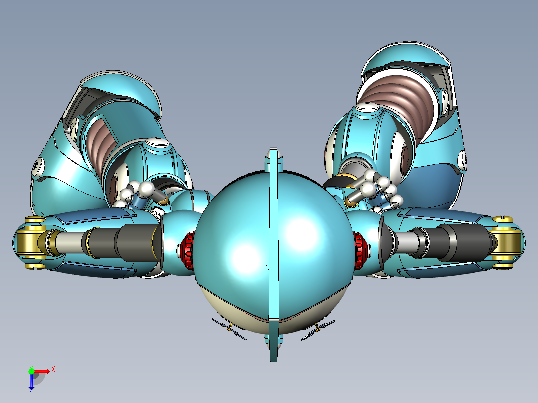 机器人Rodney俯视图