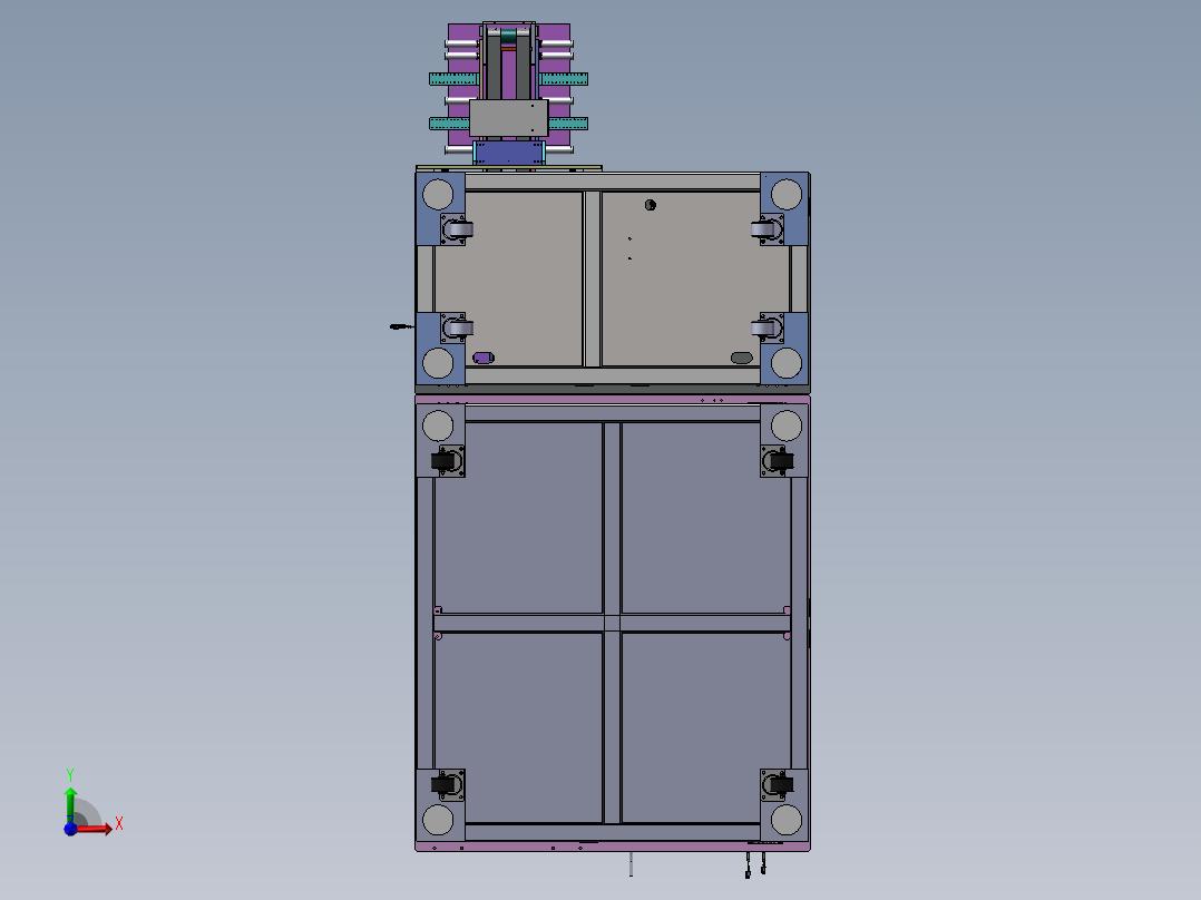 软包电芯自动上料&焊接设备sw18前视图