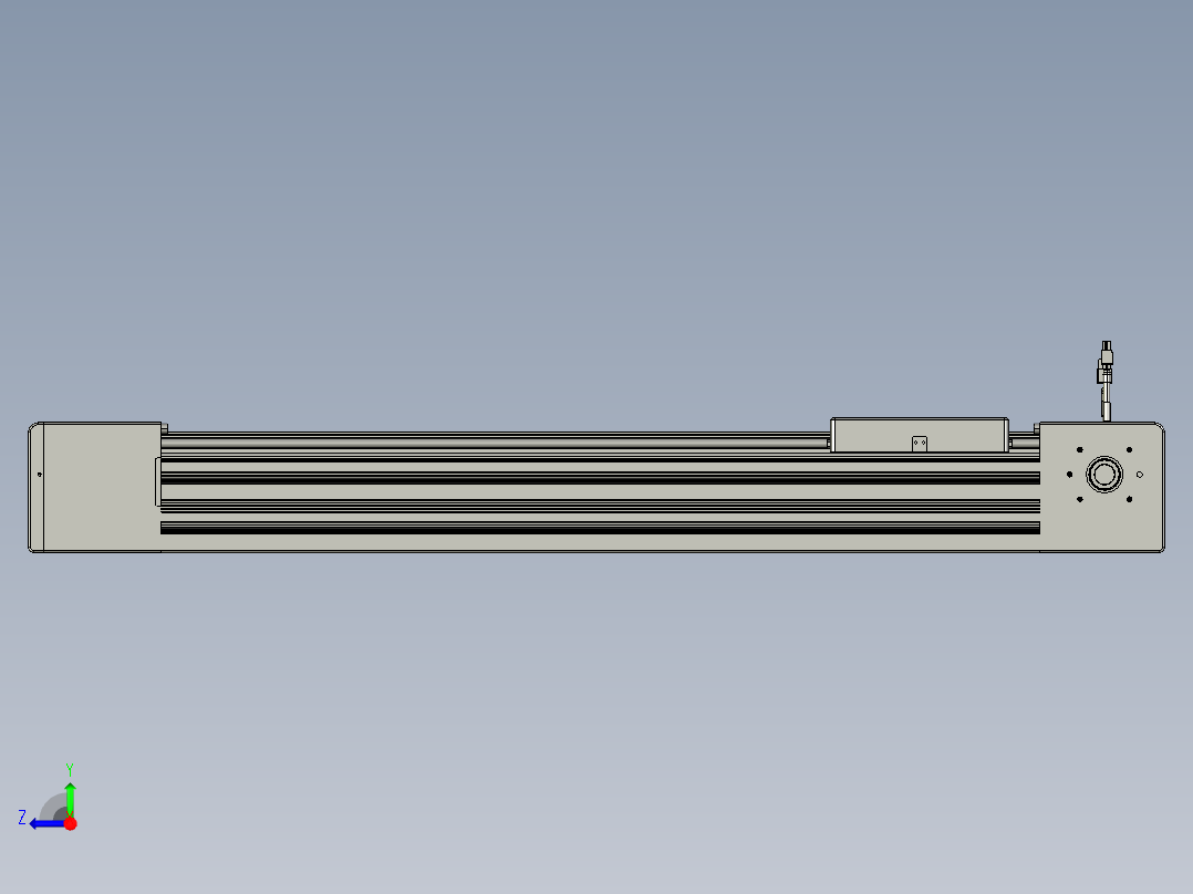 威洛博直线电机模组EB10-L224-S650-L-ZP75-MS3-5K右视图
