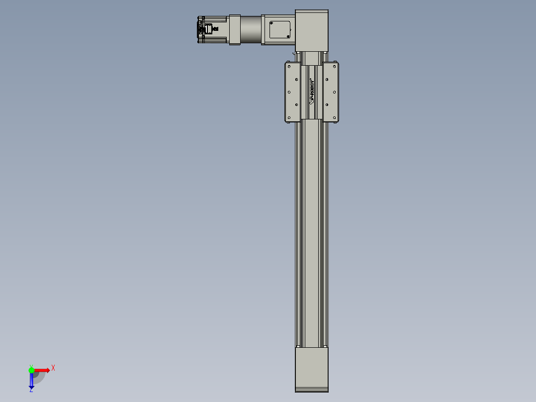 威洛博直线电机模组EB10-L224-S650-L-ZP75-MS3-5K俯视图