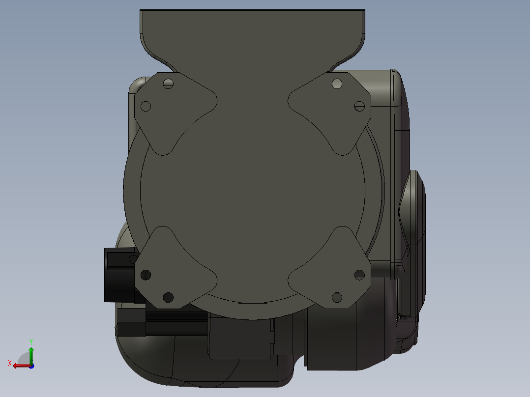 Atlas机器人3D模型后视图