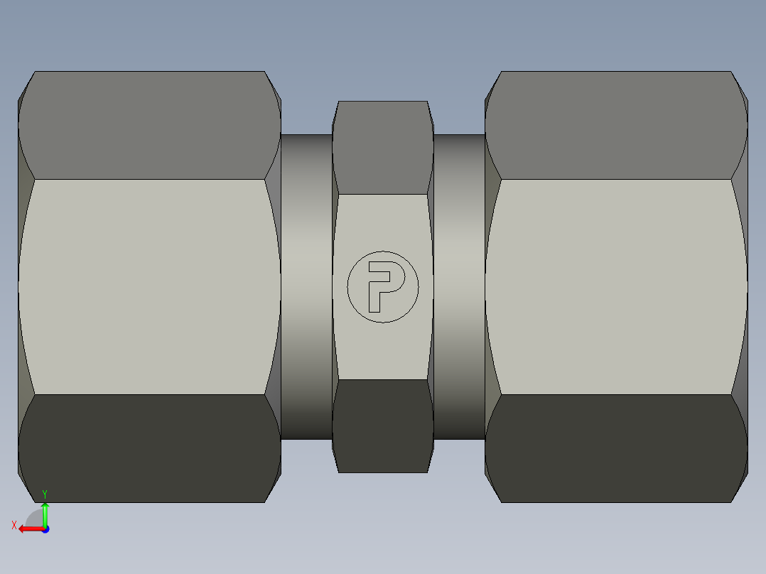卡套式工业通用硬管接头EO Union G12ZLCF后视图