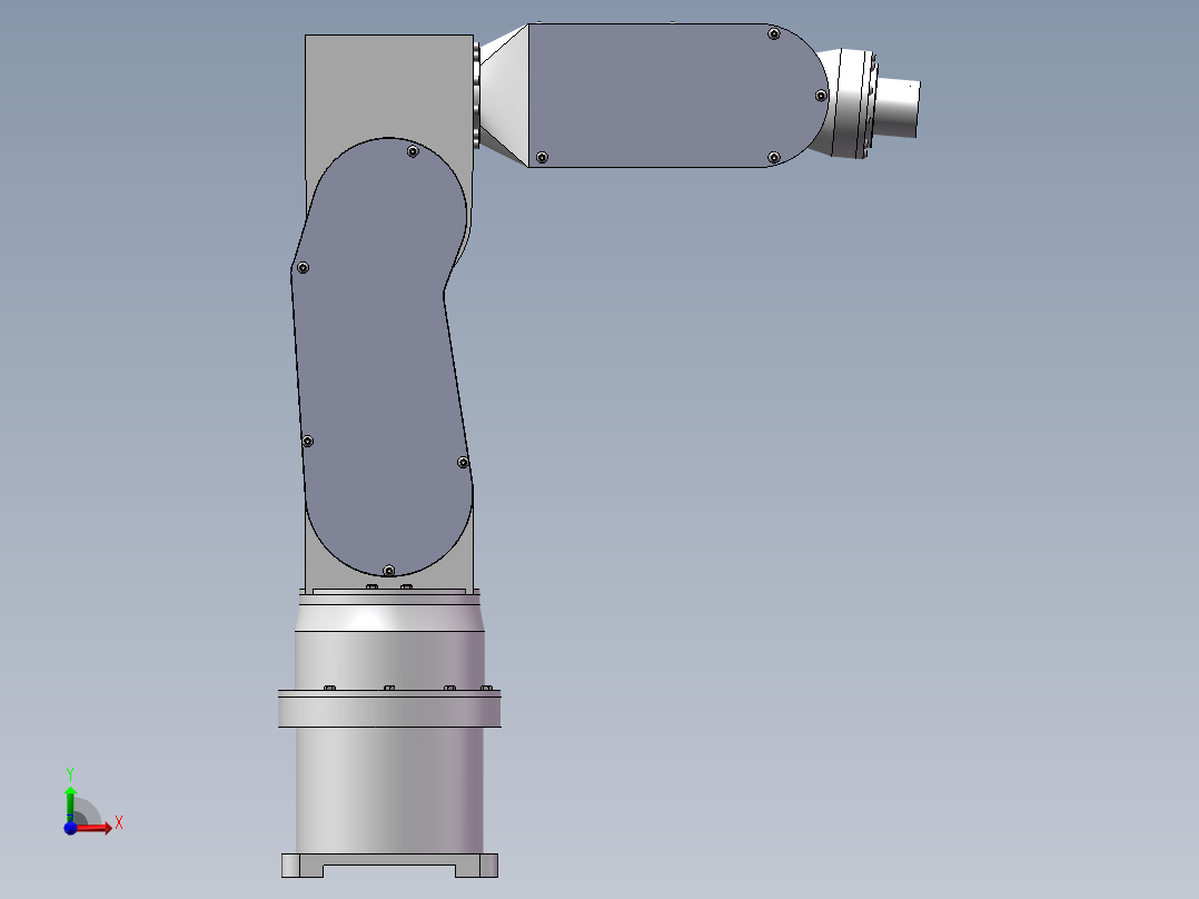 三维机械手图纸前视图