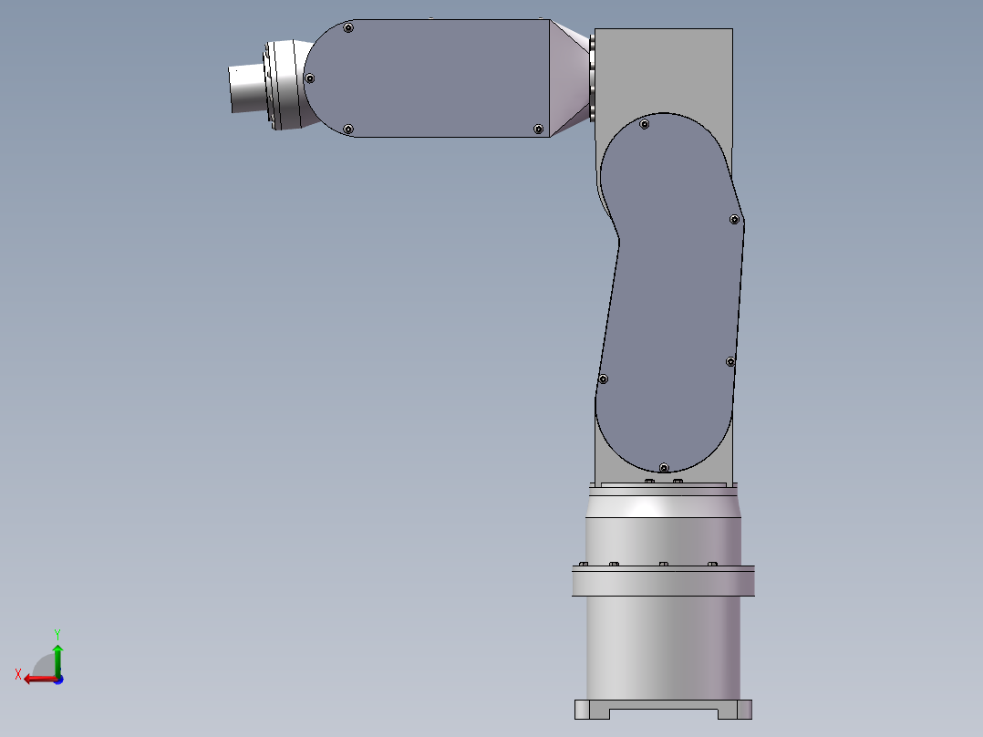 三维机械手图纸后视图