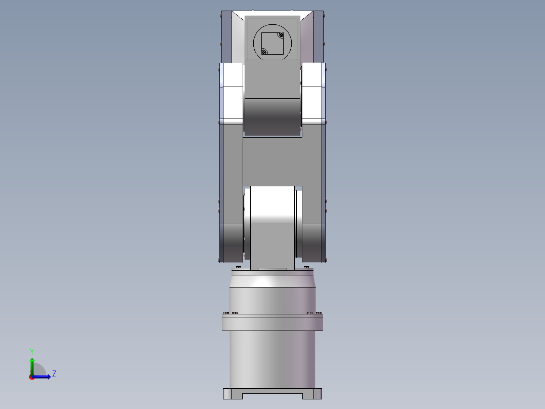 三维机械手图纸左视图