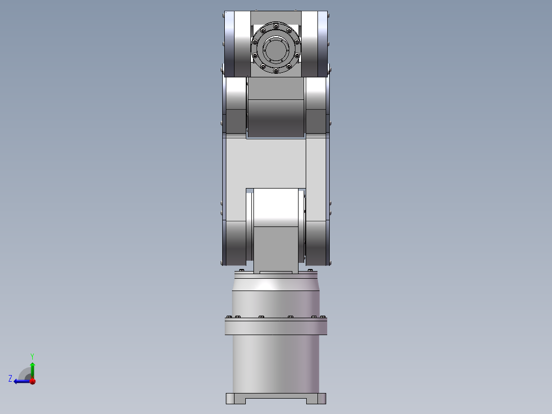 三维机械手图纸右视图