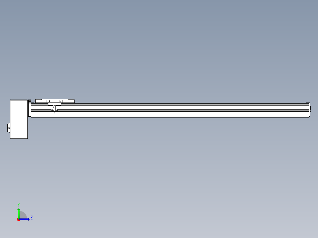 同步带全封闭直线模组TPA-HCB-110D-90-L850-RP-C-P40-N3左视图