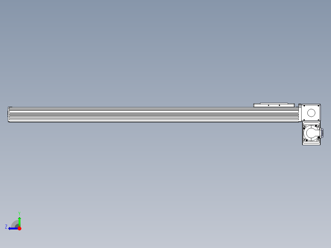 同步带全封闭直线模组TPA-HCB-110D-90-L850-RP-C-P40-N3右视图
