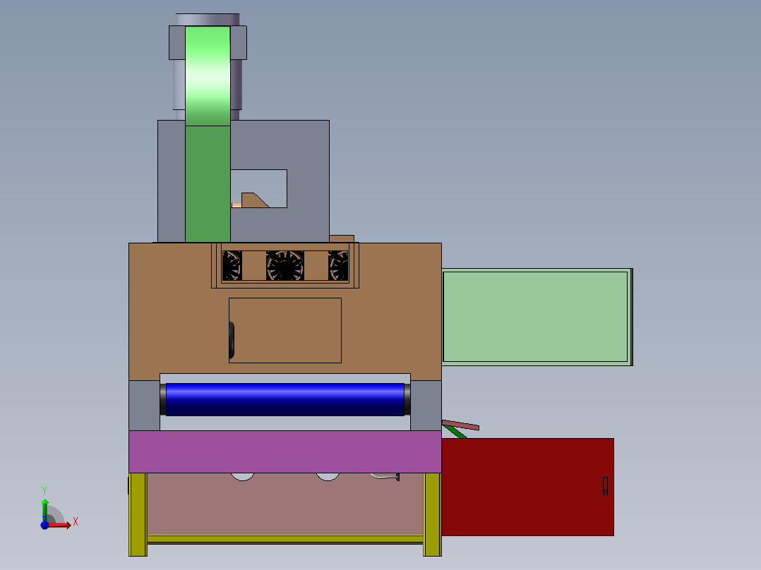 UV固化炉(X_T)前视图