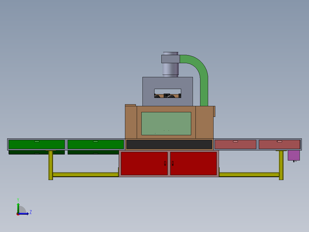 UV固化炉(X_T)左视图