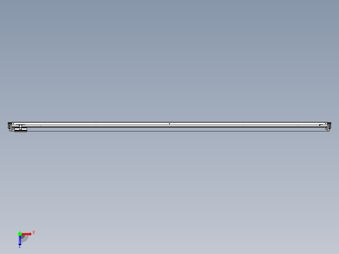 威洛博VL系列直线电机模组-VL14S1-S2650俯视图
