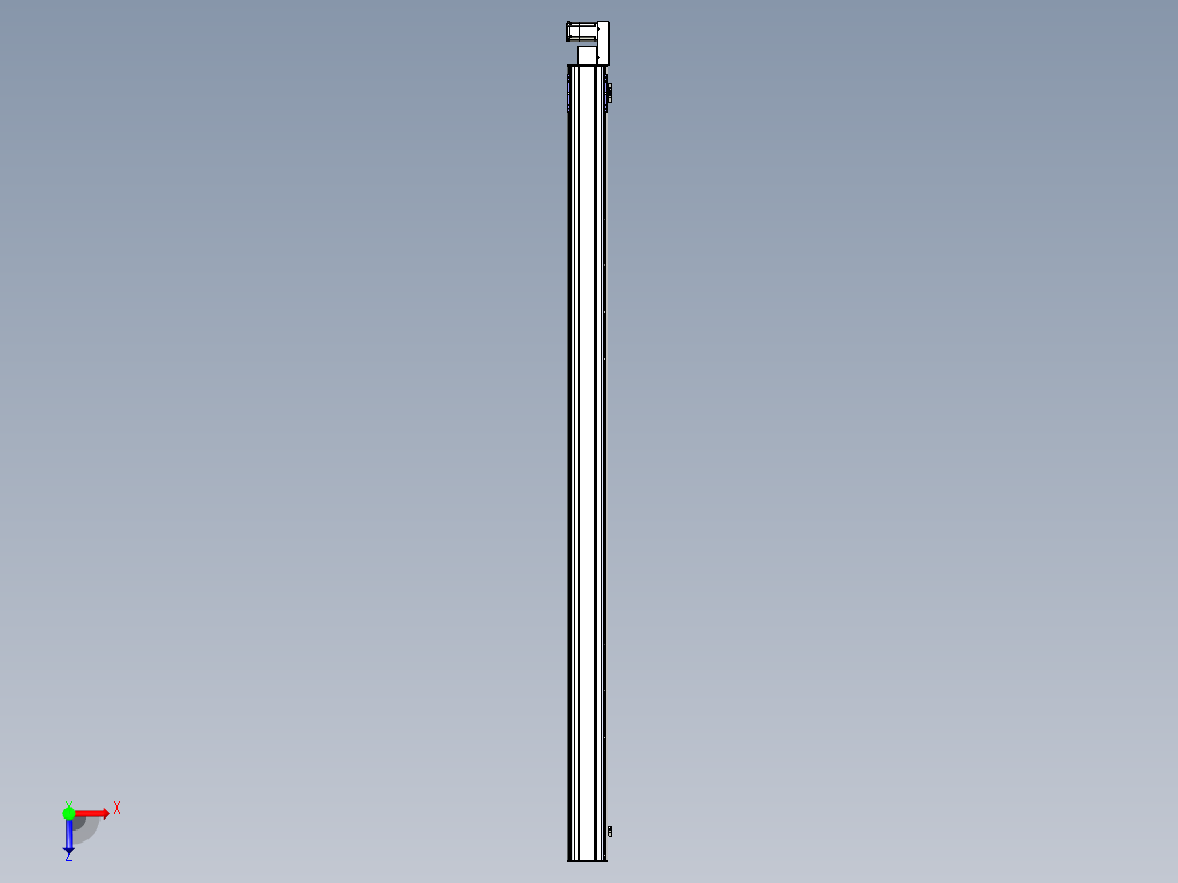 同步带滑台-半封闭B17H-L50-S3100-R-P75-D3俯视图