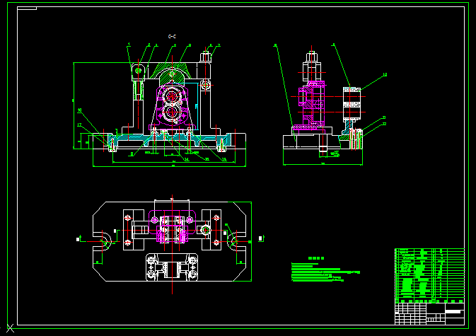 齿轮泵体机械加工工艺及3套工装夹具设计【镗大连孔+钻2杠孔+铣45端面】【14张CAD图纸+文档】