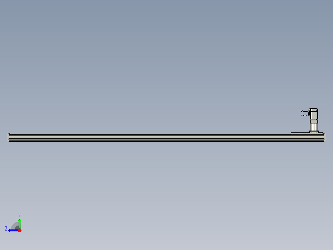东锦齿条传动DH175G-L167-S2700-BU-减速机+750W右视图