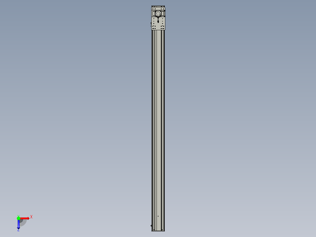 东锦齿条传动DH175G-L167-S2700-BU-减速机+750W俯视图