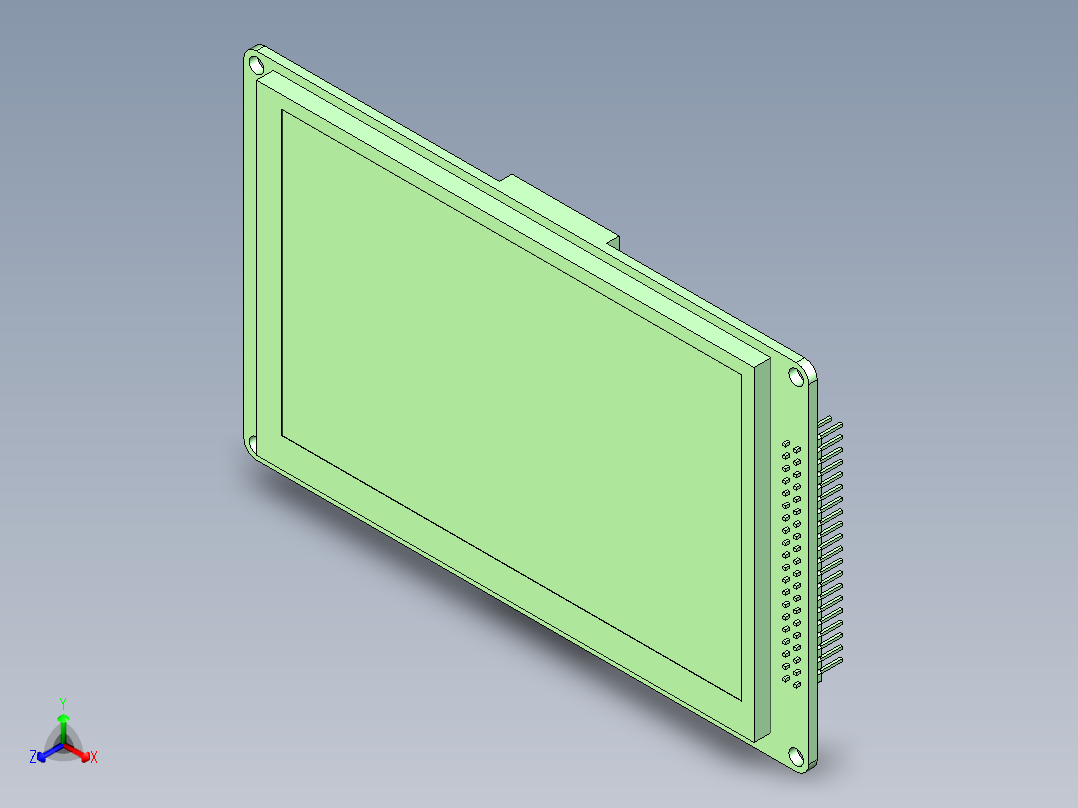 TFT LCD 5英寸固态硬盘1963正等轴测图